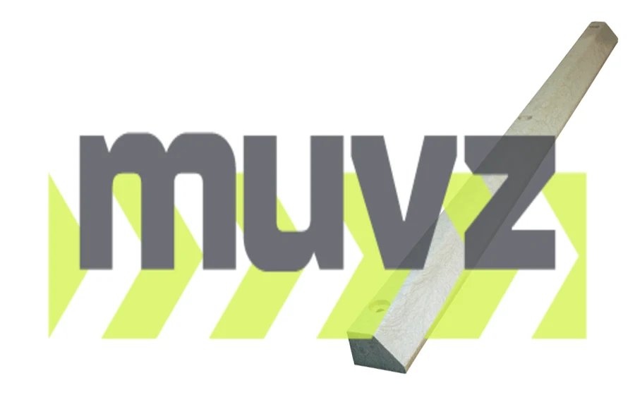 6\u0027 Lite Gray, Economy Solid Recycled Plastic Parking Block w/14\" Galvanized Rebar Steel Spikes