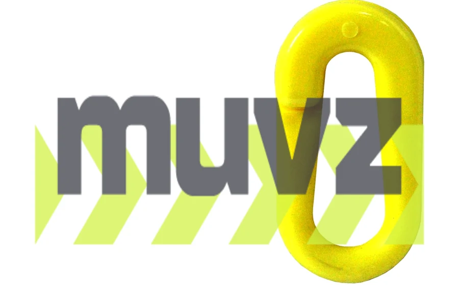 2\" Yellow Connecting Link for Plastic Chain