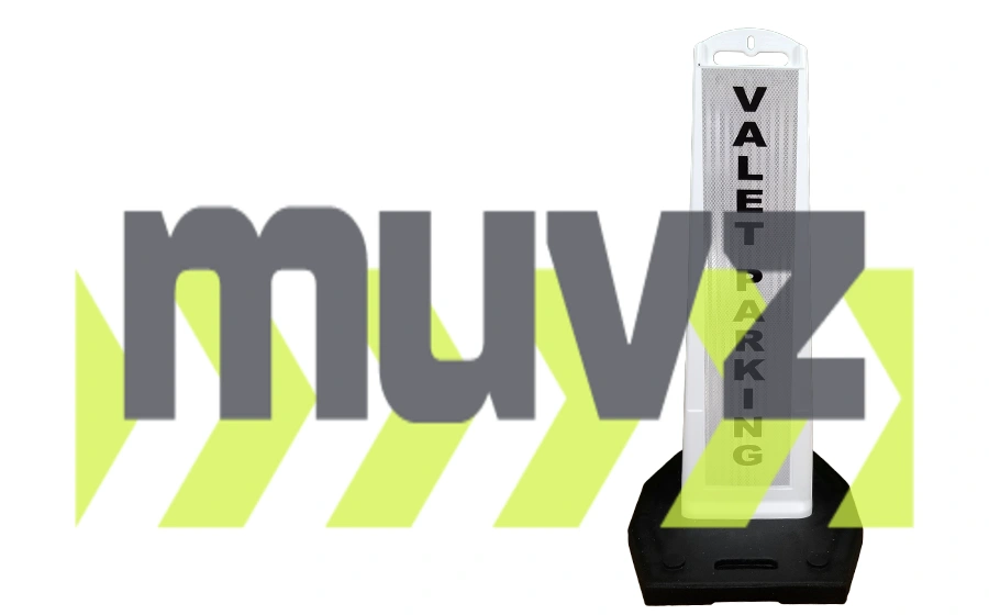 Stackable \u0027Premier Panel\u0027 barricade, \u0027Valet Full\u0027 with Double Sided HI Sheeting \u0026 20 lb Base