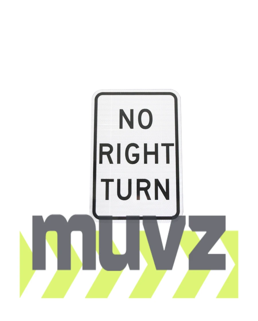 No Right Turn Sign