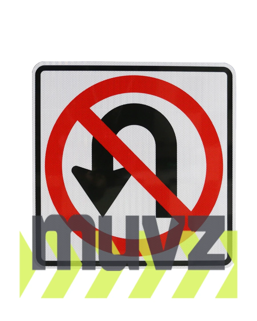 No U-Turn Symbol Signs