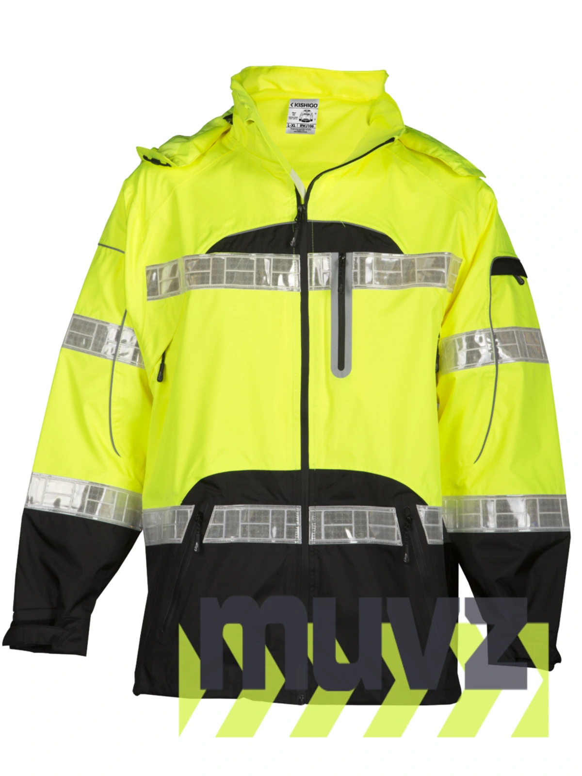 Lime, Premium Black Series, Class 3 Rainwear Jacket, 2XL-3XL