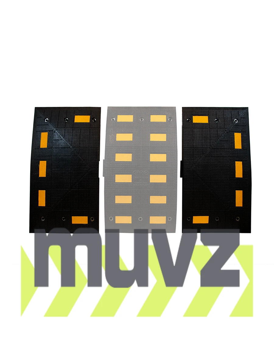 Rubber Speed Hump End Kit (two pieces)