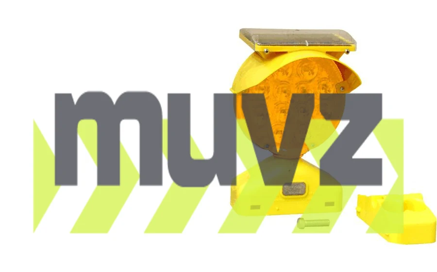 Economy Solar Assist Type B Flasher, Yellow