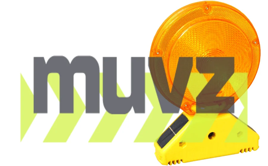 \u0027Standard\u0027 Solar Barricade Flasher, Yellow