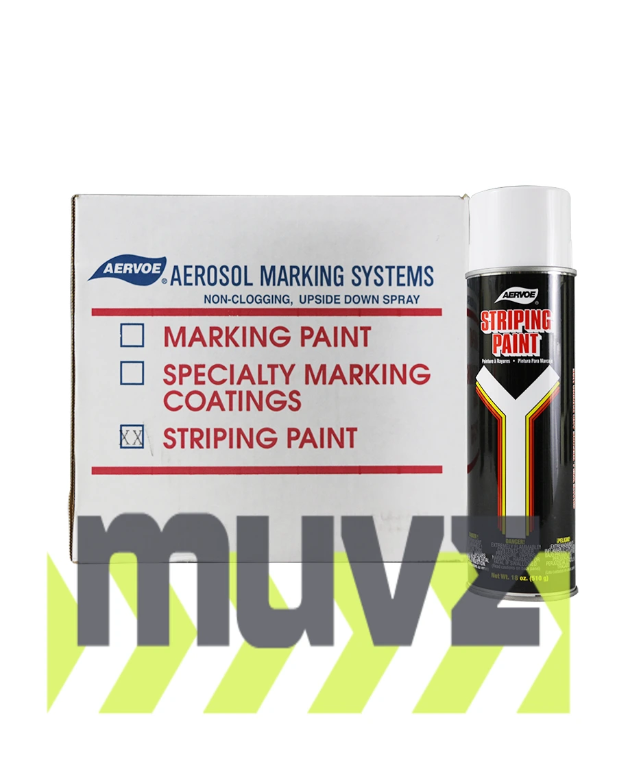 White Solvent Based, Striping Paint (Case of 12)