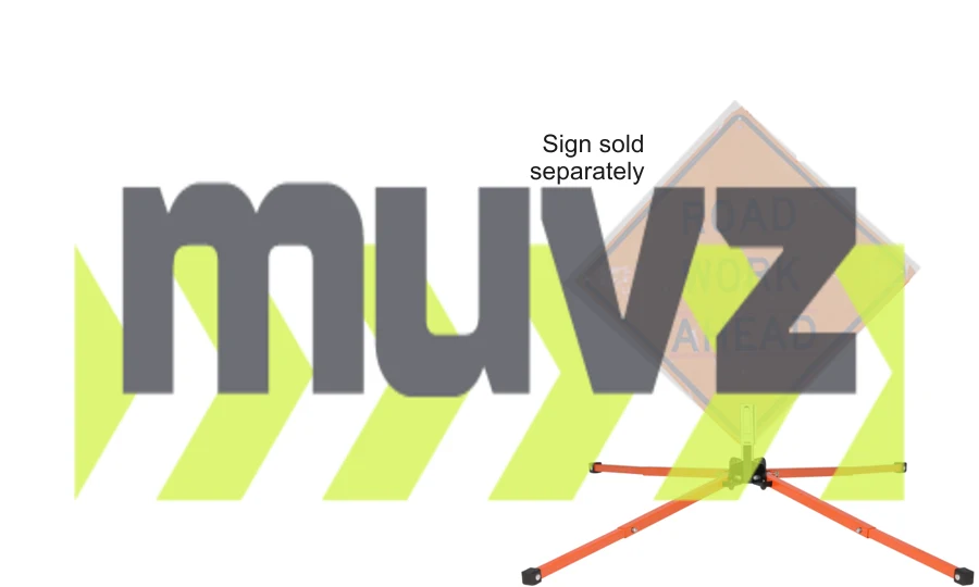 Springless Sign Stand w/ \"Auto-Latch\" Bracket