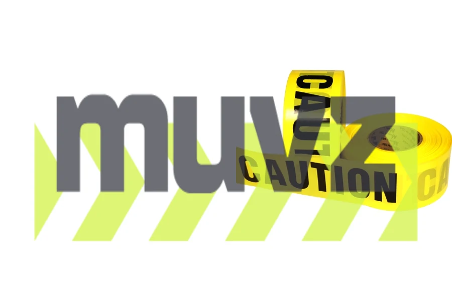 3\" x 1000\u0027 Yellow, Barrier Tape \"CAUTION CAUTION\"