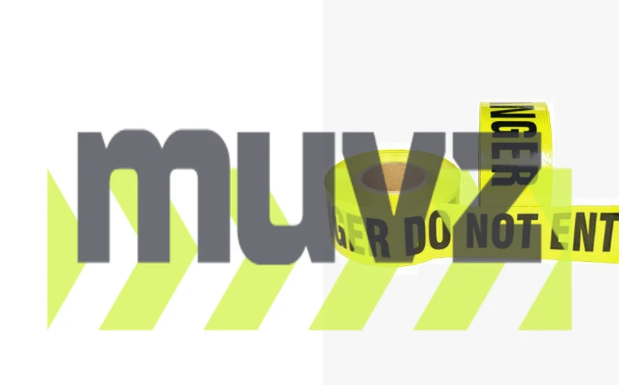 3\" x 1000\u0027 Yellow, Barrier Tape \"DANGER DO NOT ENTER\"