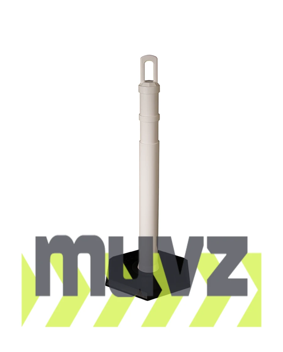 42\" WHITE \u0027JBC Arch-Top\u0027 Tube with 8lb Base