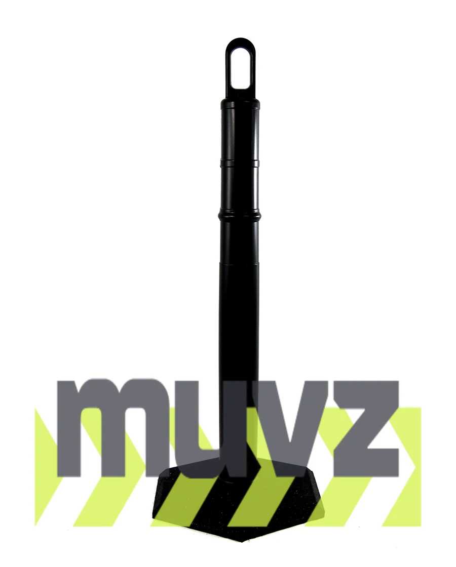 42\" BLACK Looper Tube with 12 Lb. Base