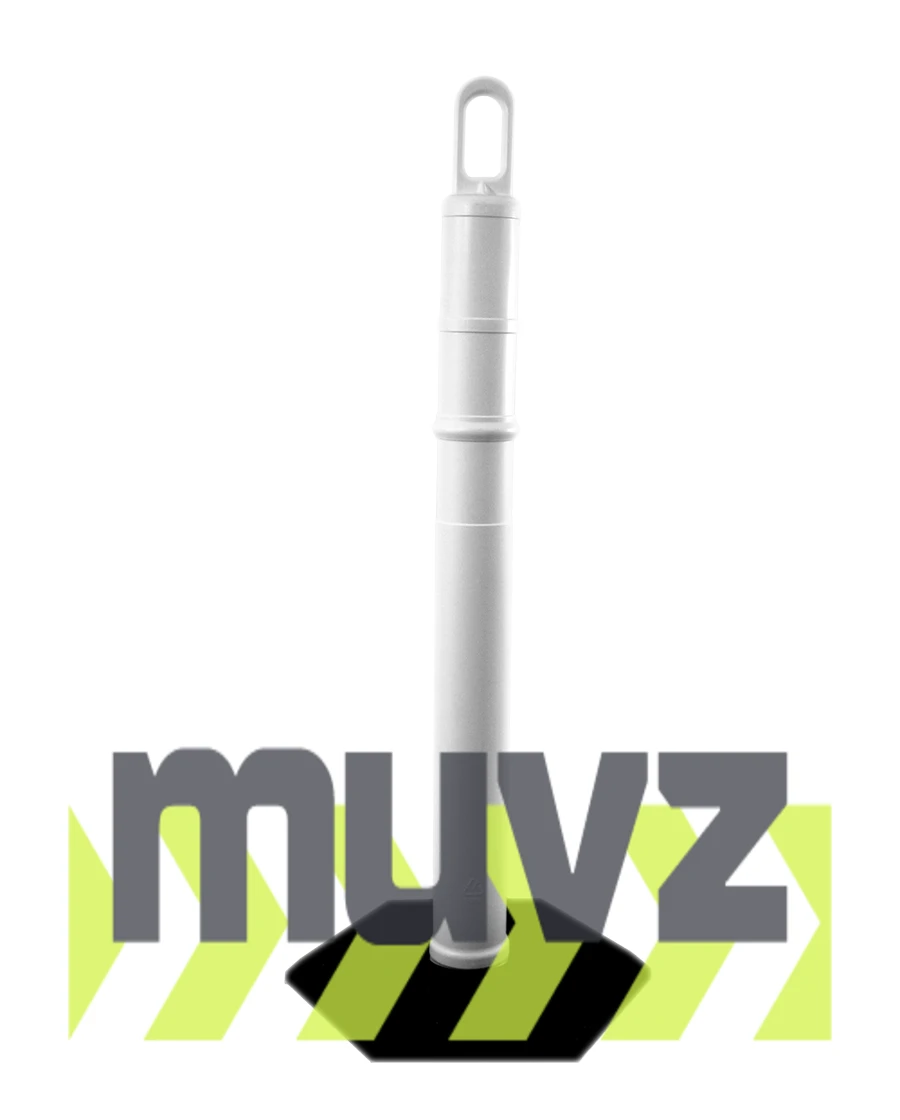 42\" WHITE Looper Tube with 12 Lb. Base