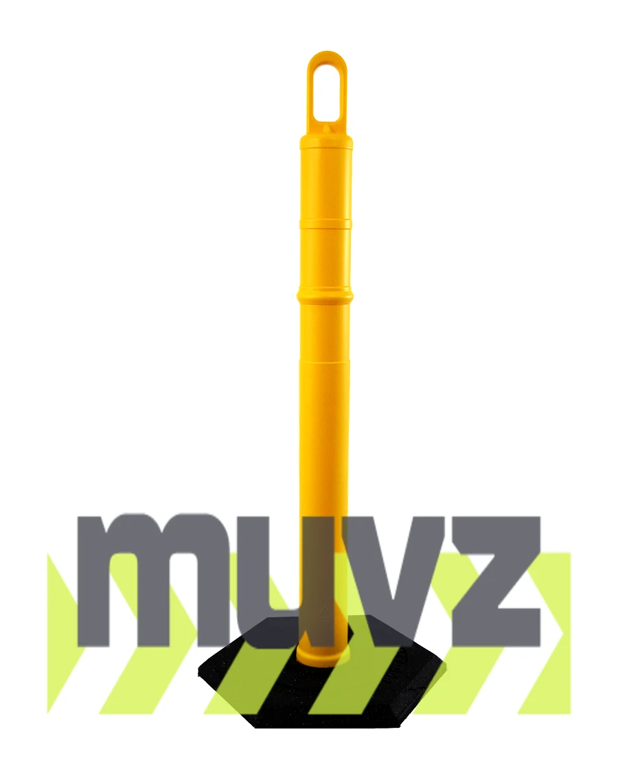 42\" YELLOW Looper Tube with 8 Lb. Base
