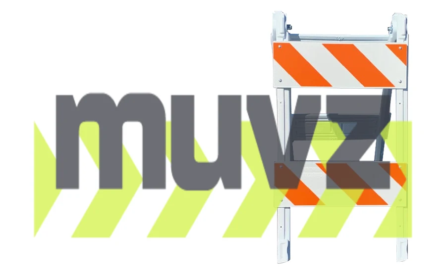 45\" H x 24\" W Folding Plastic Type II Barricade w/Engineer Grade (EG) Reflective Sheeting