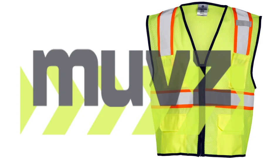 L-XL, Lime, Four (4) Pocket, Contrasting Mesh Class 2 Vest