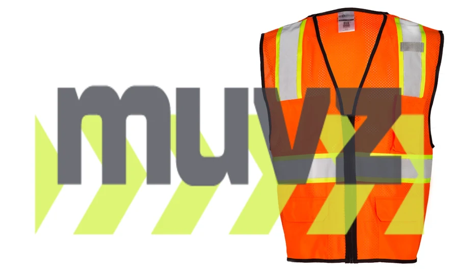 S-M, Orange, Four (4) Pocket, Contrasting Mesh Class 2 Vest