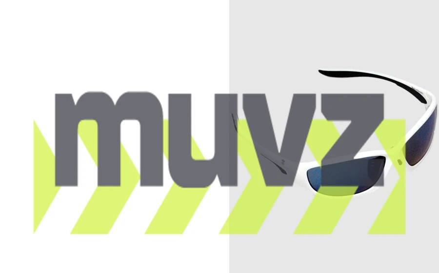 Z87+ Safety Sunglasses (full frame contemporary, white frame, blue mirror anti-fog lens)