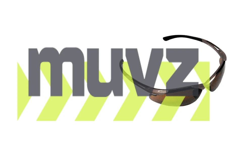 Z87+ Safety Sunglasses (light, wrap around lens, champagne frame, brown anti-fog lens)