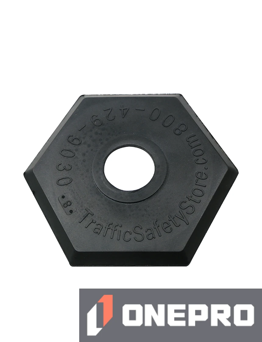 8 lb Base for Delineator Tube (Base Only, No Tube)