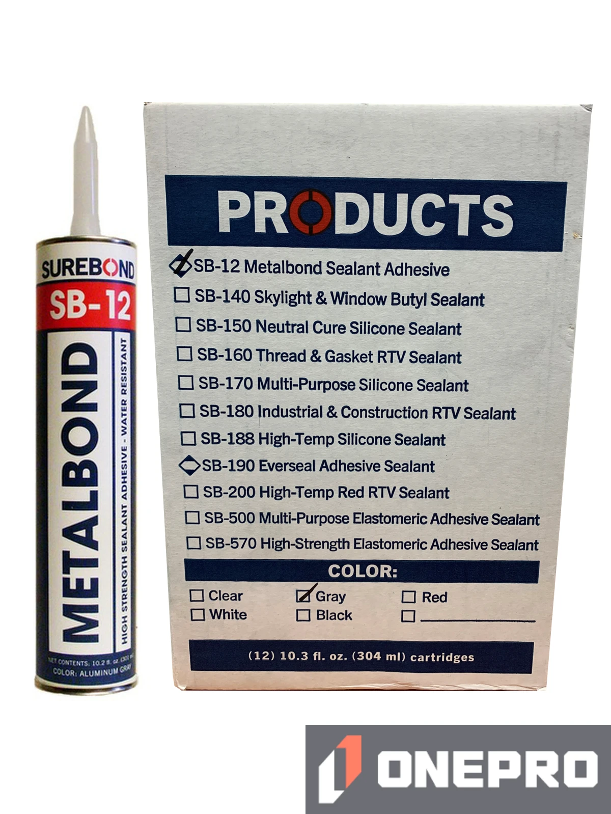 Case (12) of Surebond Barrier / Guardrail Reflector Adhesive