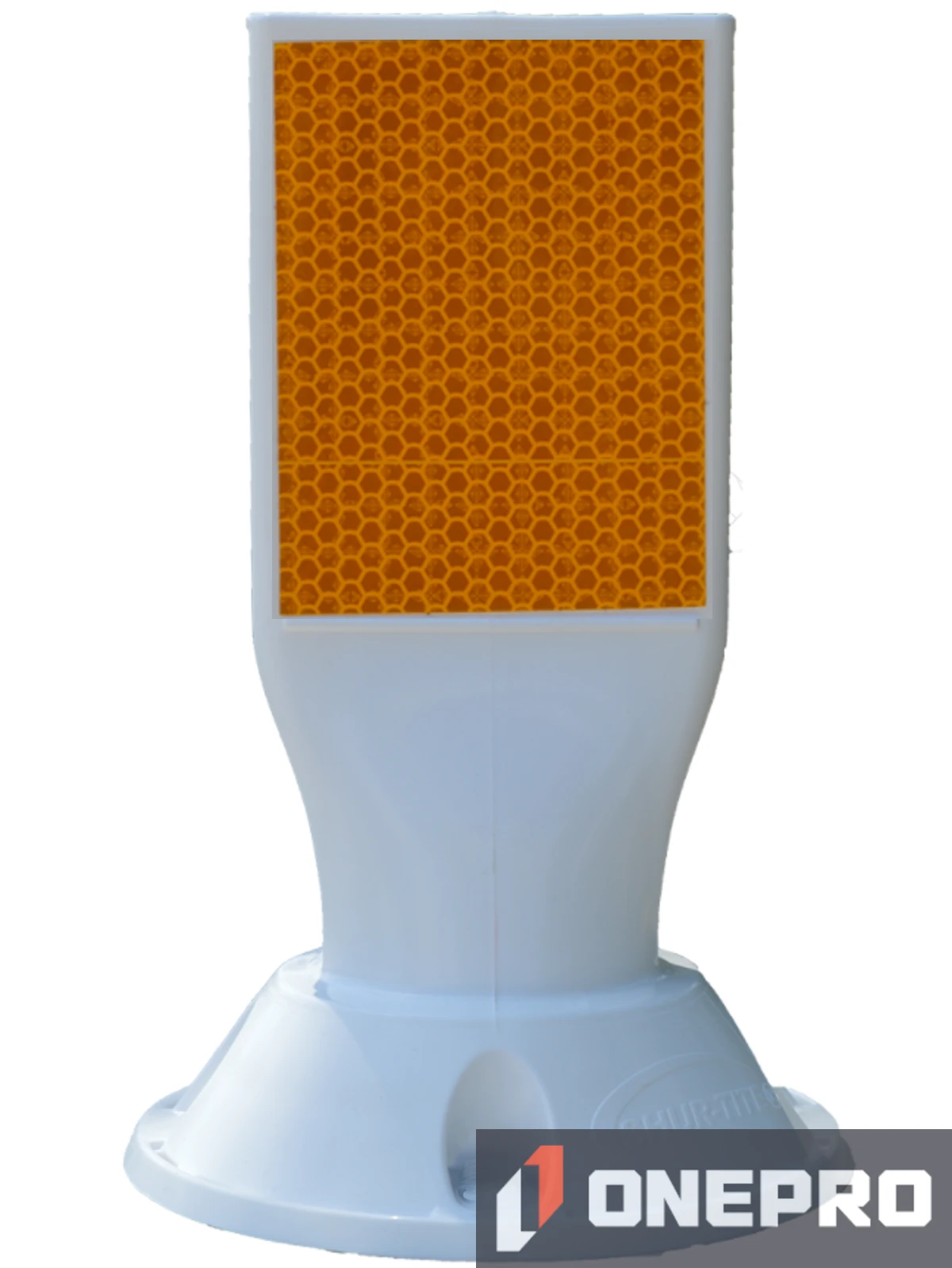 Shur-Tite® \"Cup Mount\" Delineator - Orange Reflective- with Two (2) 2\" Blue Tapcon Screws per reflector