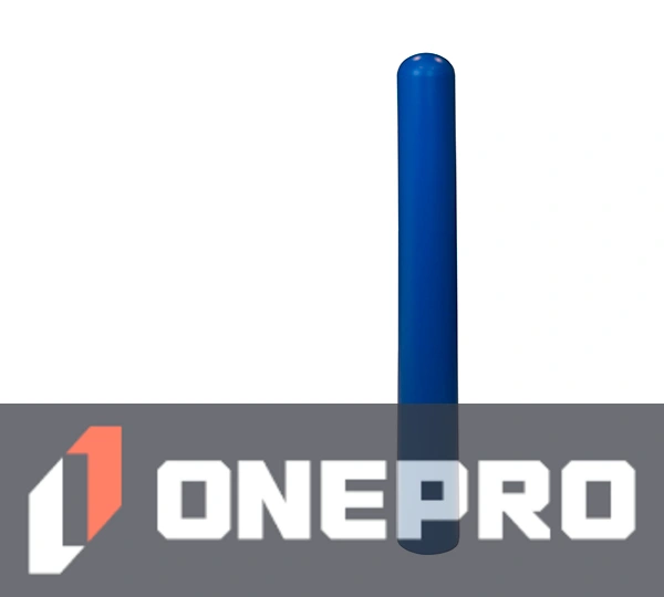 5\" x 52\" Dome Top Blue Bollard Cover