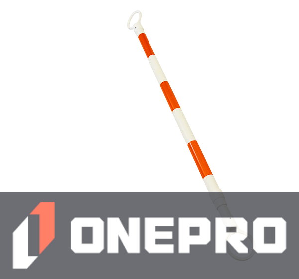 4\u0027 - 7\u0027, \u0027Economy\u0027, Orange \u0026 White Reflective Cone Bar