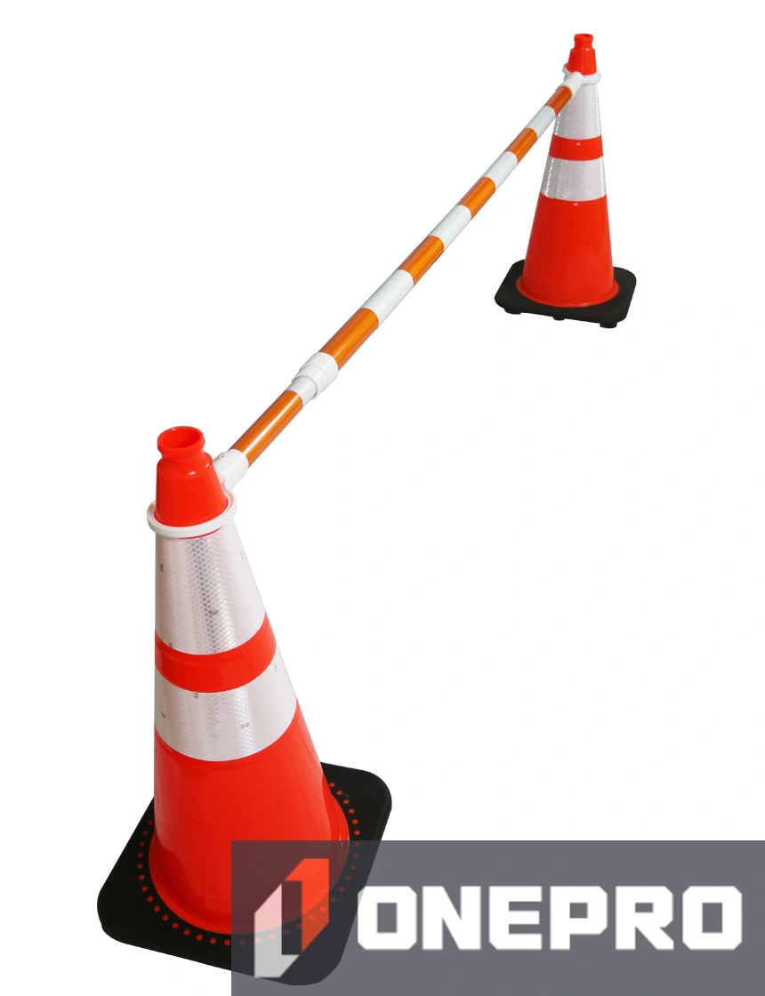 6\u0027 - 10\u0027, \u0027Economy Workzone\u0027, Orange \u0026 White Reflective Cone Bar