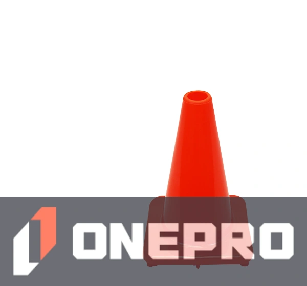 Solid Orange 12\" Economy Traffic Cone