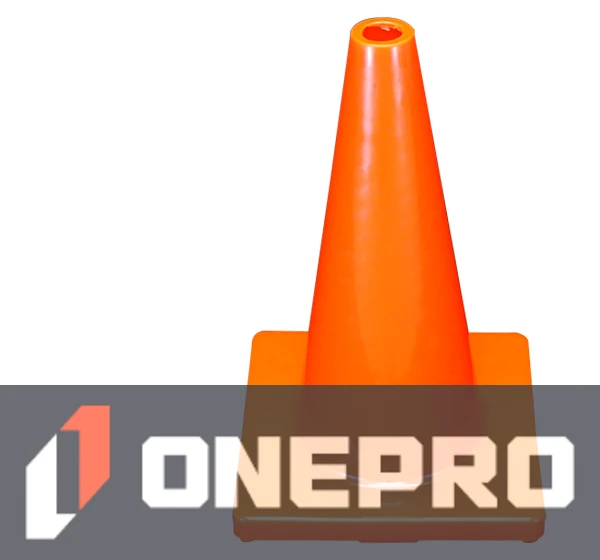Solid Orange 18\" Economy Traffic Cone
