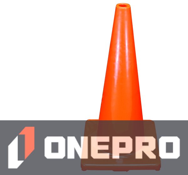Solid Orange, 28\", 5.0 lb, Economy Cone