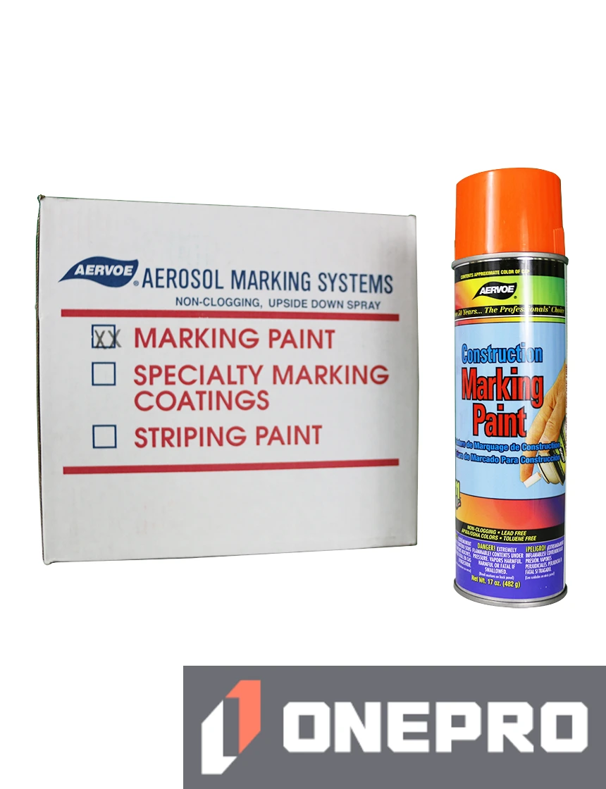 Orange Construction Marking Paint (Case of 12)