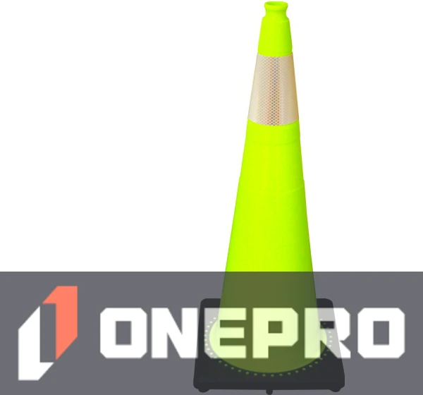 Lime 36” 10.0 lb Black Base Cone with 6” Collar