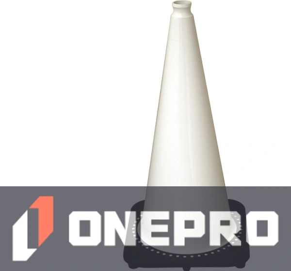 28\" White 7.0 lb Traffic Cone