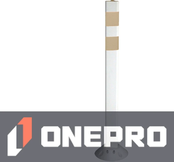 White Pexco Premium Poly-Urethane Delineator Post