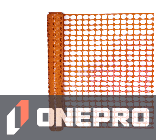 4\u0027 x 100\u0027 Roll of Heavy-Duty Orange Construction Fence (0.66/oz sqft - 200 g/m2)