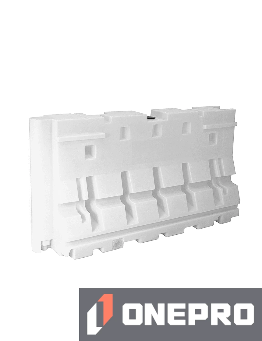 White, 100 lb \u0027Lite-Weight\u0027, Jersey Style Barricade