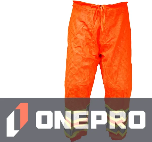 ORANGE Standard, Ultra-Cool 100% Polyester, Class E Pants w/ 8\" Zipper Leg, L-XL