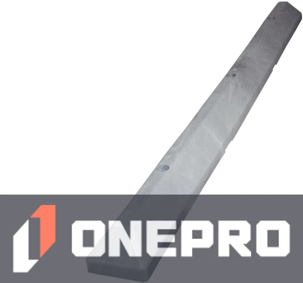 6\u0027 Gray \u0027Commercial\u0027 Parking Block with 8\" Lags \u0026 Anchors
