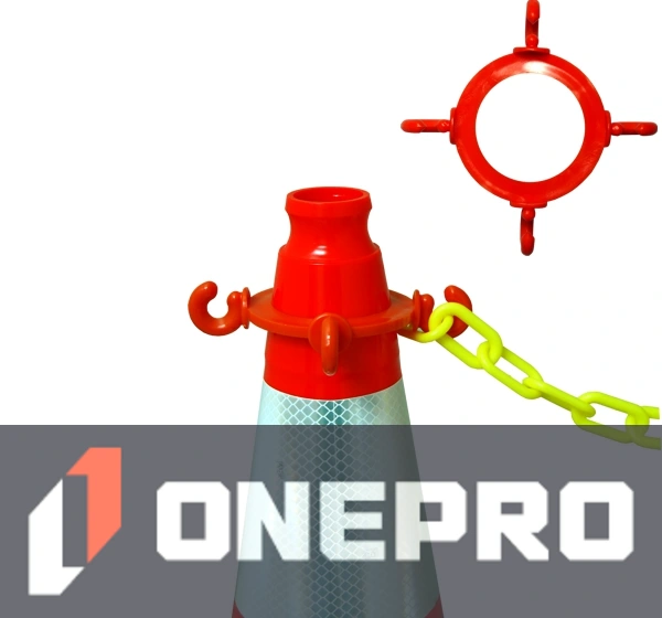 Orange Cone Chain Connector for Traffic Cones