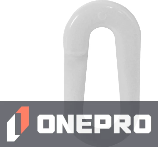 2\" White Connecting Link for Plastic Chain