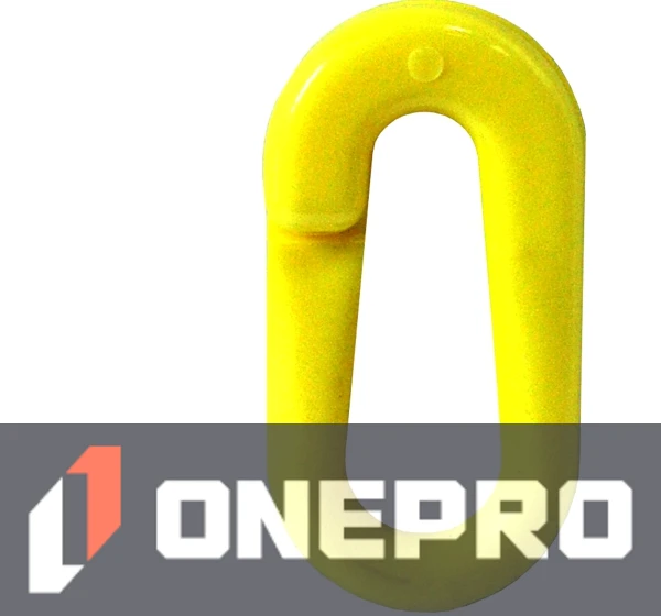 2\" Yellow Connecting Link for Plastic Chain