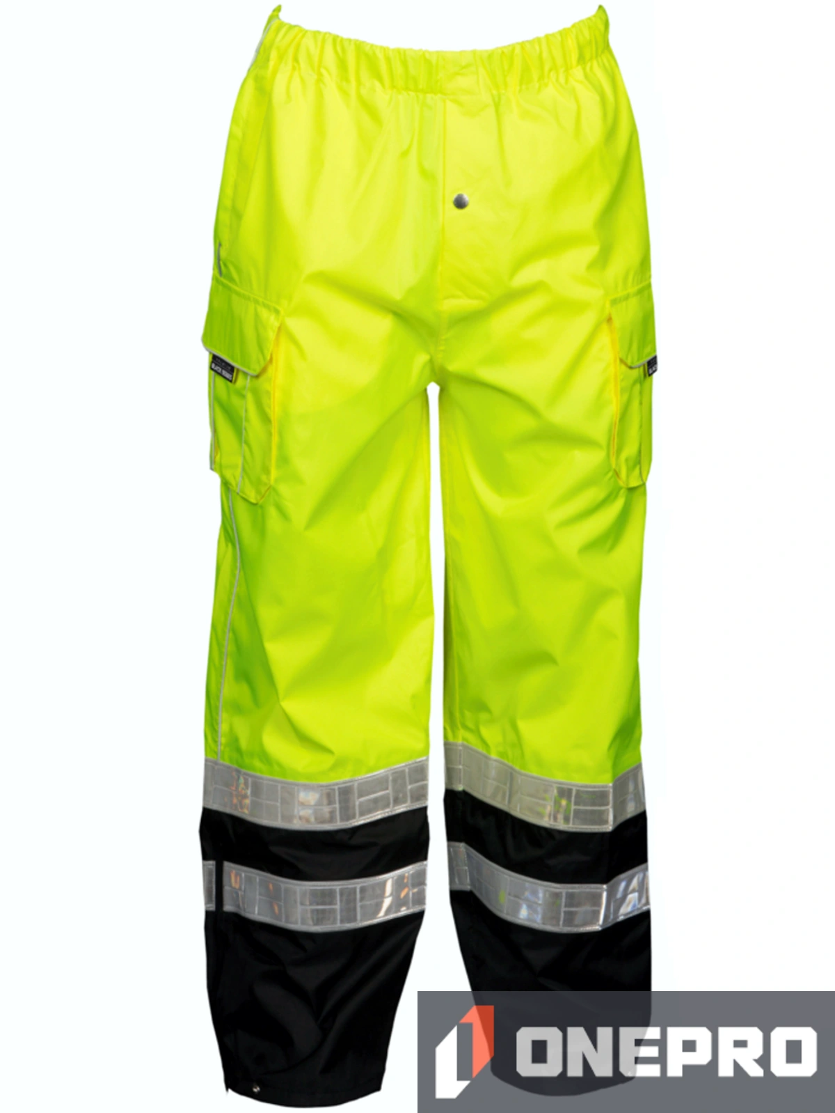Lime, Premium Black Series, Class E Rainwear Pants, S-M