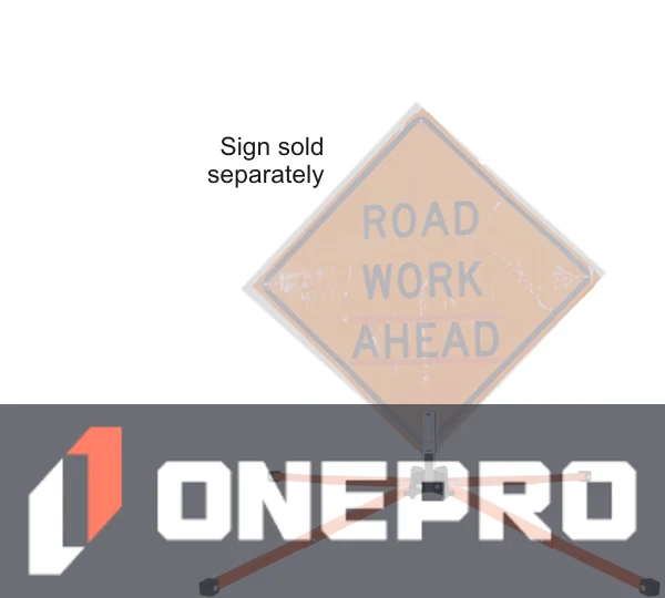 Springless Sign Stand w/ \"Auto-Latch\" Bracket