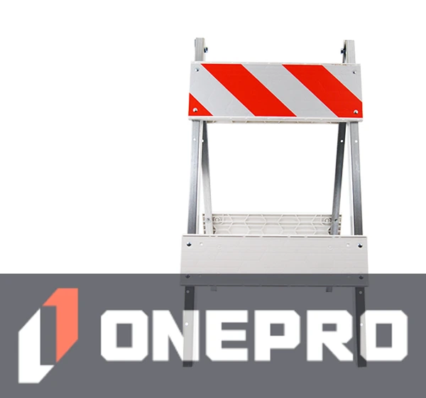 Economy+ Type I Barricade with Steel Legs, Plastic Panels \u0026 EG Reflective Sheeting