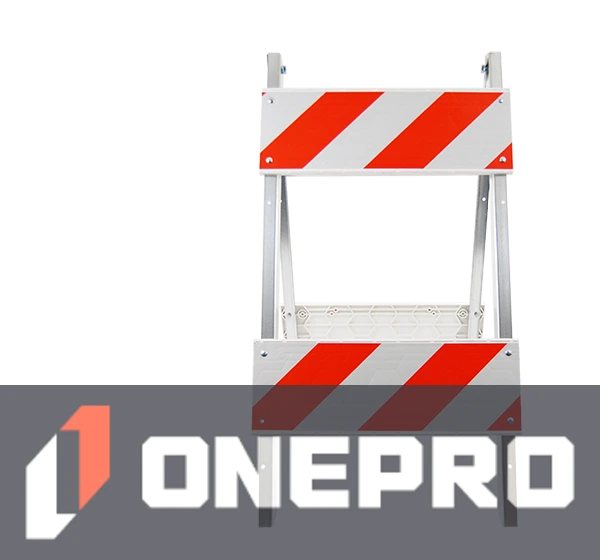 Economy+ Type II Barricade with Steel Legs, Plastic Panels \u0026 EG Reflective Sheeting