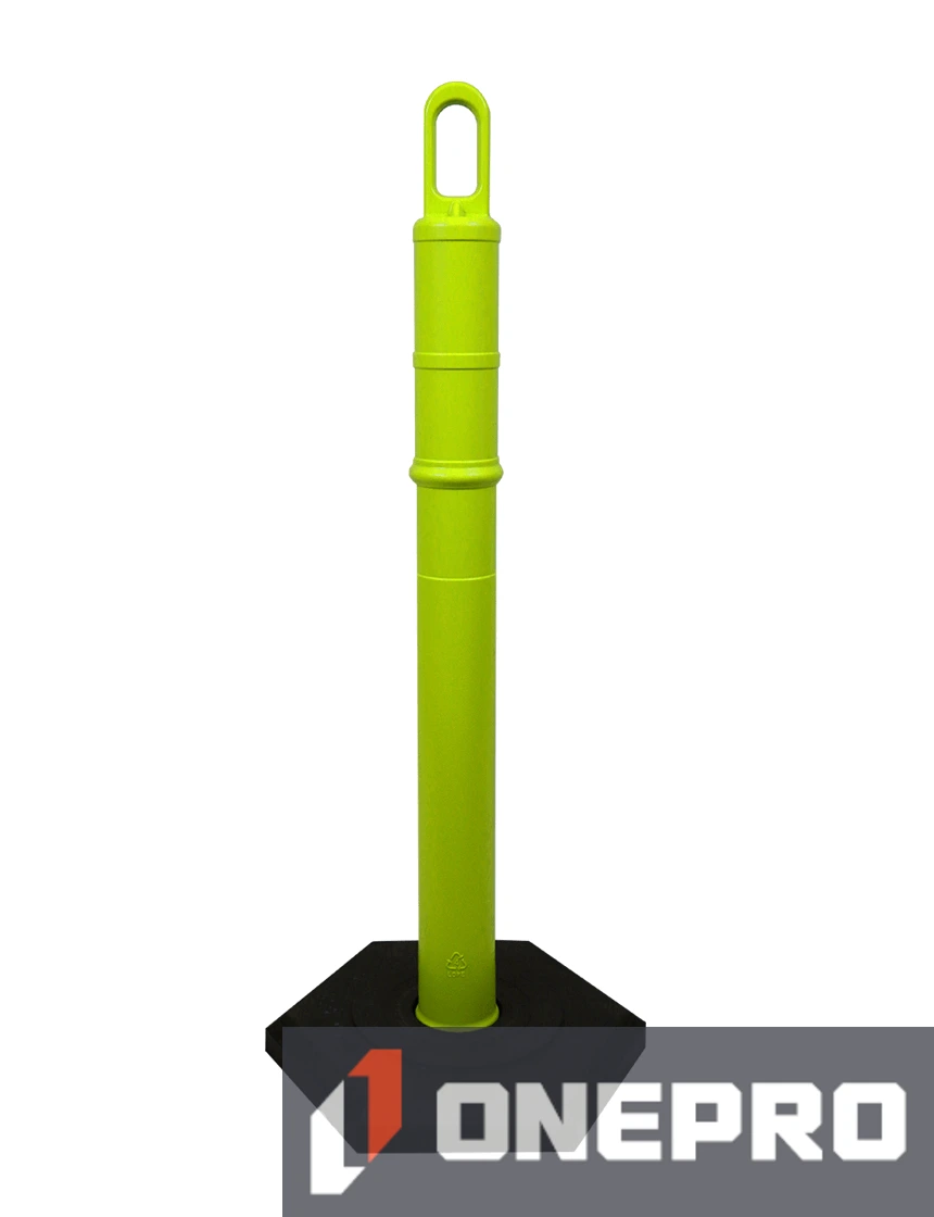 42\" LIME Looper Tube with 8 lb Base