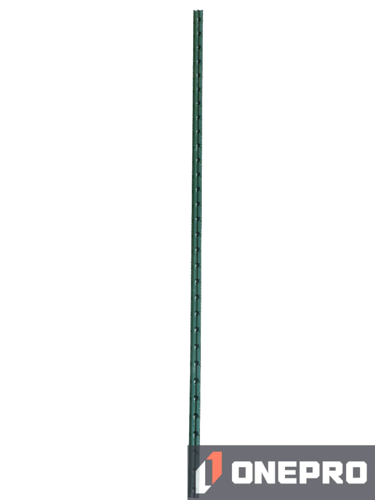 5\u0027 Lite Weight, All Green, Steel T-Fence Post, No Spade (0.95 lb/foot)