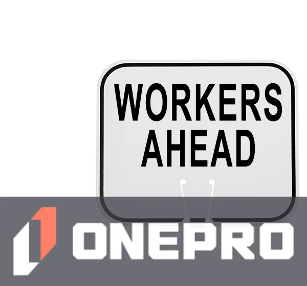 Horizontal, Non-Reflective, Clip-On-Sign