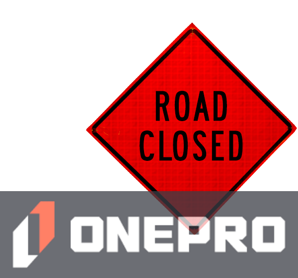 48\" Heavy Duty, Reflective Roll-Up Sign